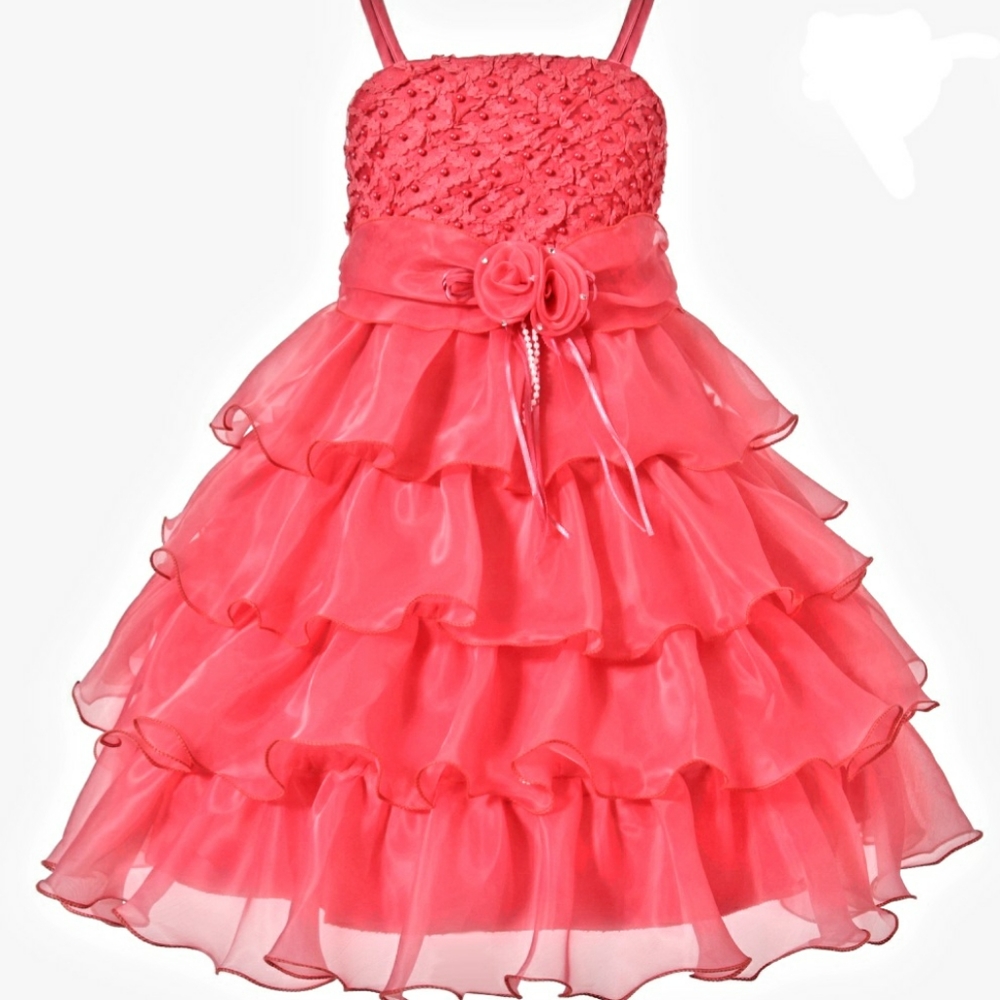 NWT Richie House Ruffled Long Dress - Sz. 5/6